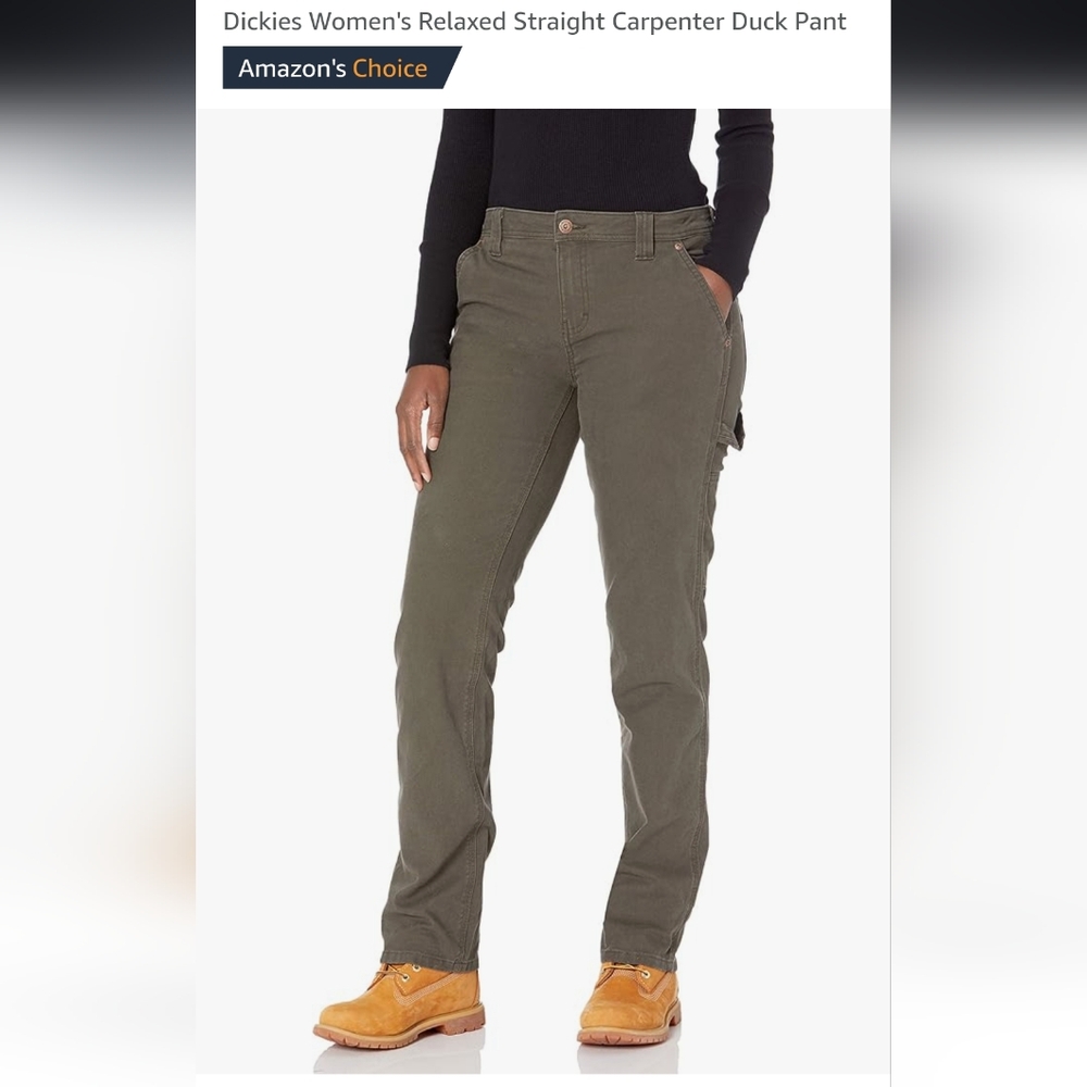 Dickies Women's Relaxed Straight Carpenter Duck Pant